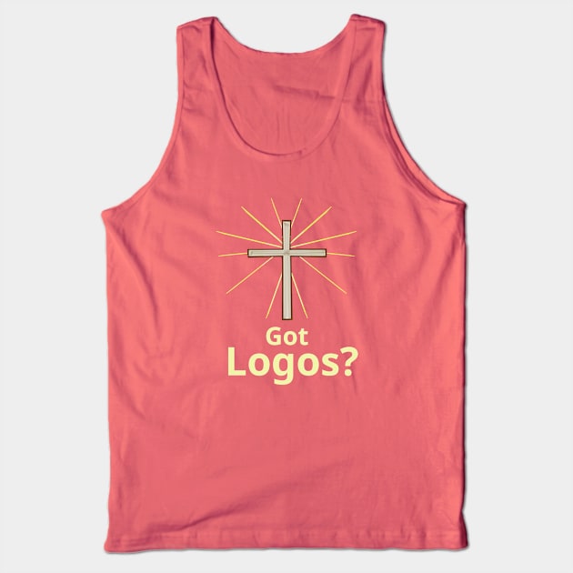 Got Logos? Greek Christian Gospel Witness w/ Cross Tank Top by ChristianInk